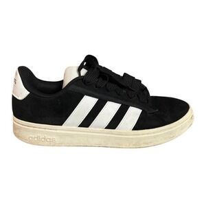 Adidas Grand Court Tennis Black White Stripes Casual Sneakers Shoes Men's 10